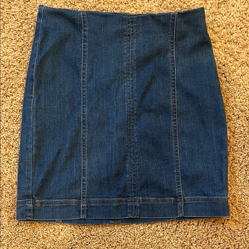 C’est Toi Denim Blue Women's Skirt -S